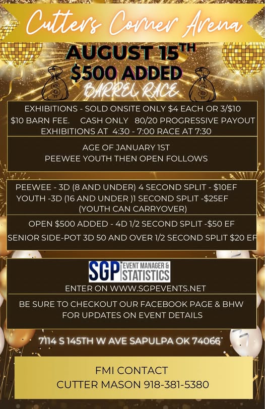 Flyer 1 for Cutters Corner Arena 2026 Schedule