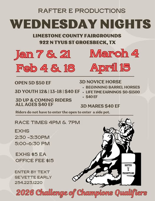 Wednesday Nights Barrel Races