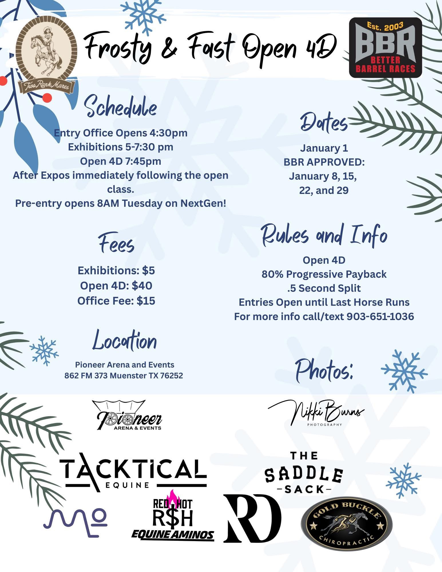 Flyer 1 for Frosty & Fast Open 4D