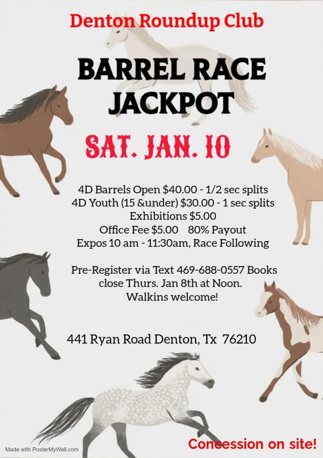 Flyer 1 for Barrel Race Jackpot