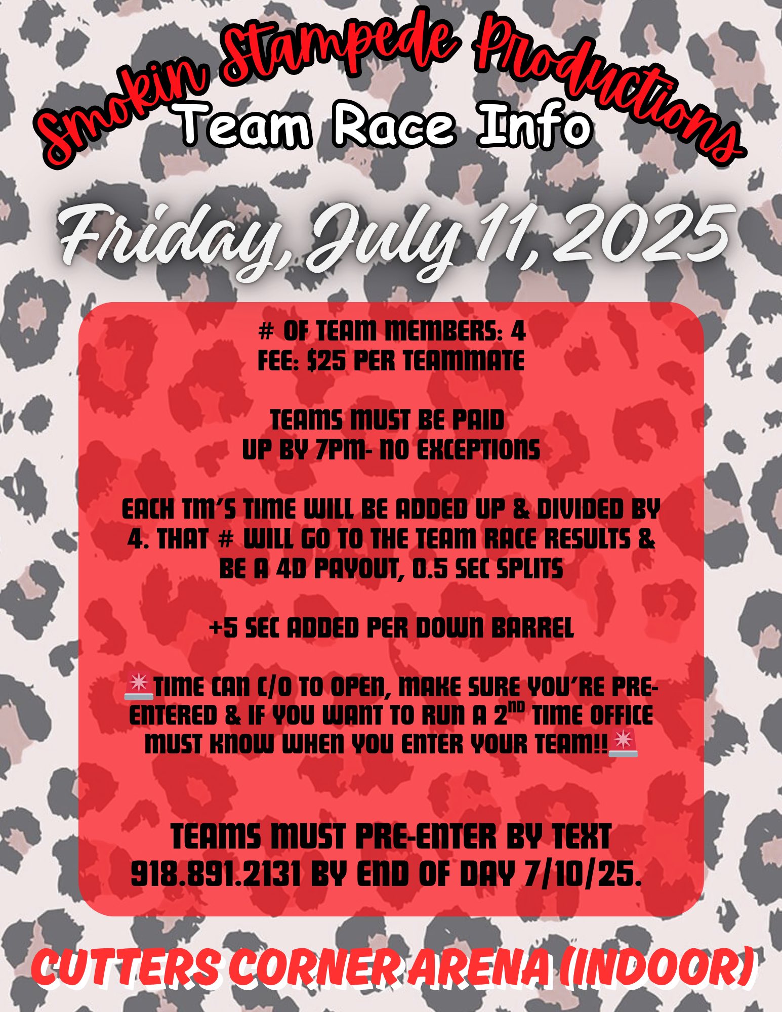 Open 5D & Team Race