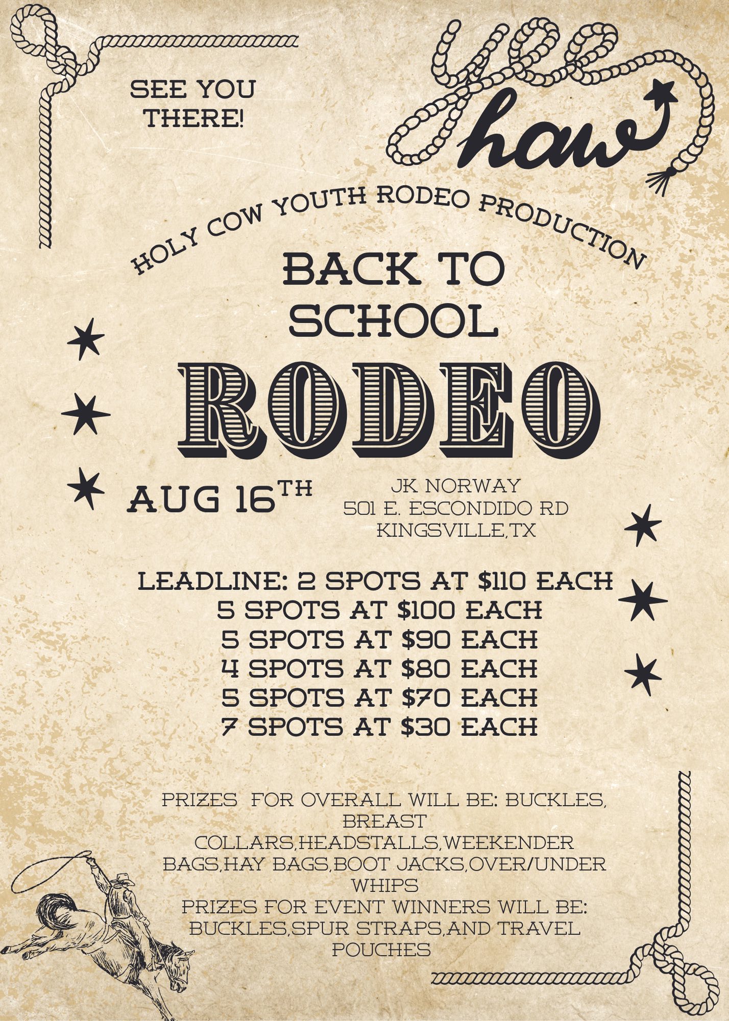Back To School Bash Rodeo