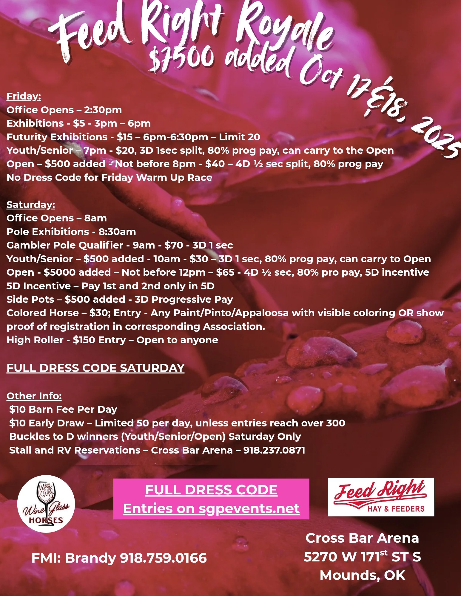 Flyer 2 for Feed Right Royale