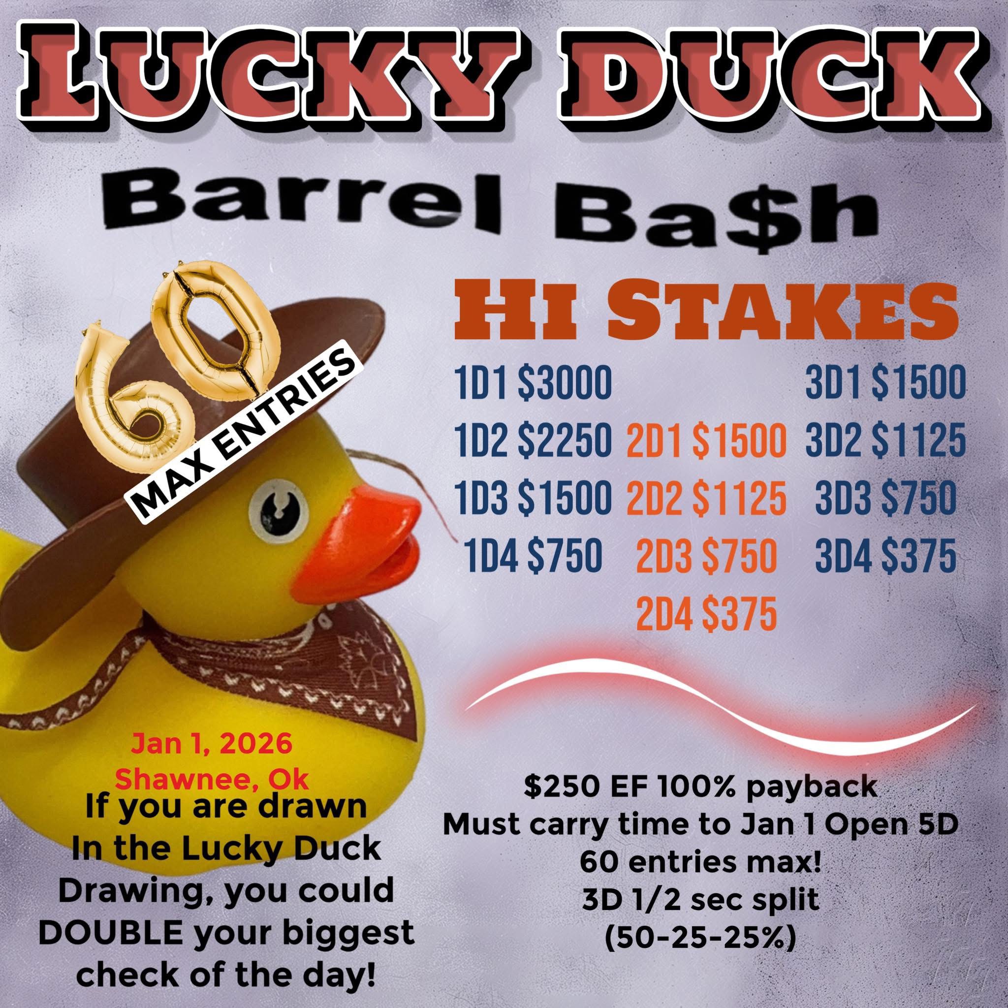Flyer 2 for Lucky Duck Barrel Bash