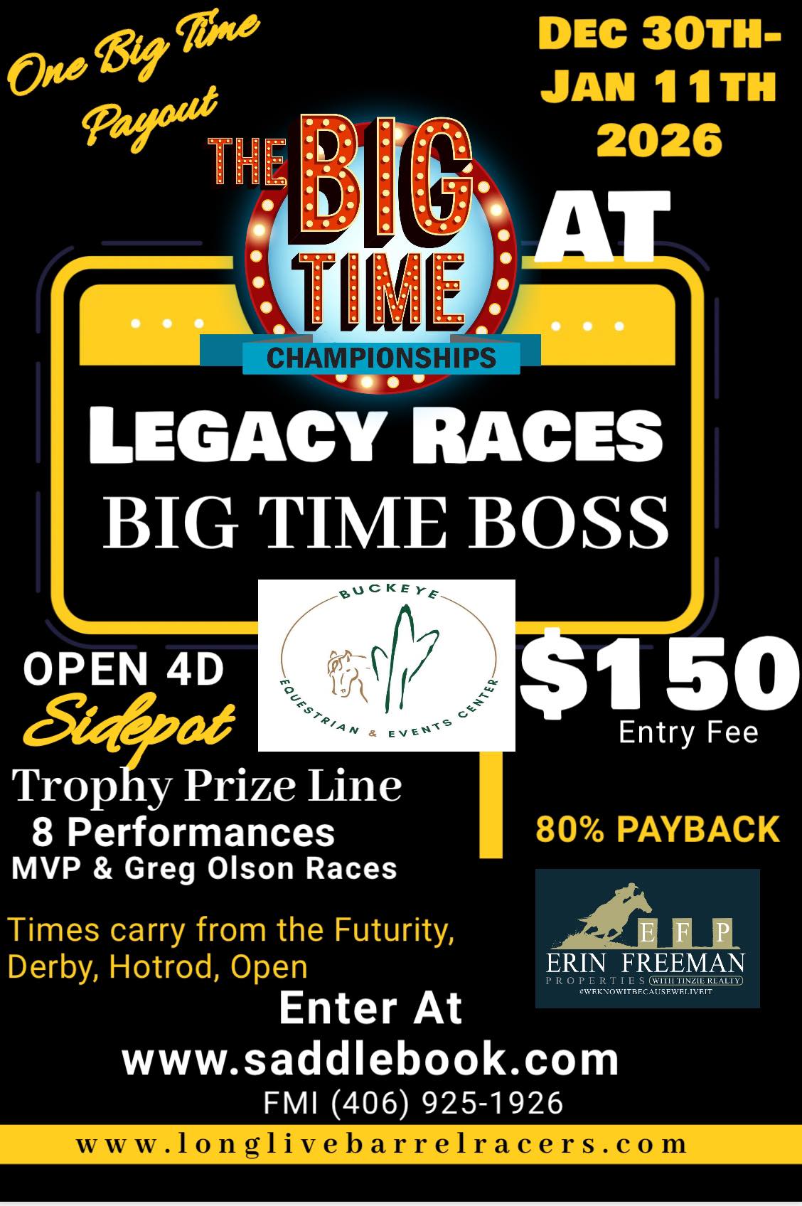 Flyer 2 for MVP Futurity, Derby & Open 5D Barrel Races