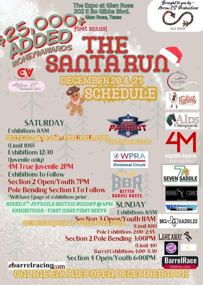 Flyer 2 for The 1st Annual SANTA RUN
