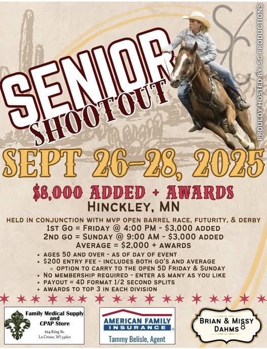 Flyer 3 for SC Productions Horse Hair Analysis Barrel Race