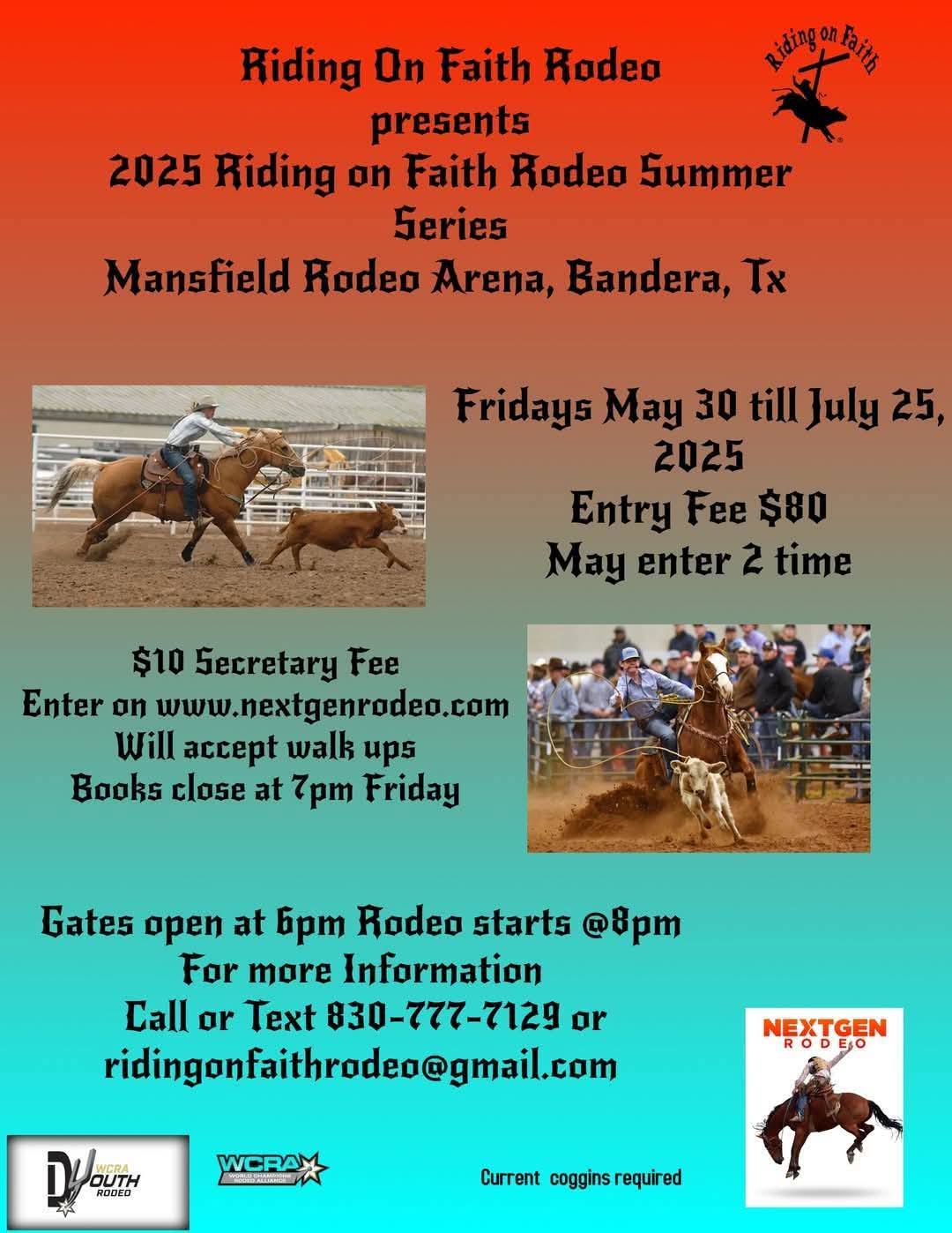 Riding On Faith Rodeo Series