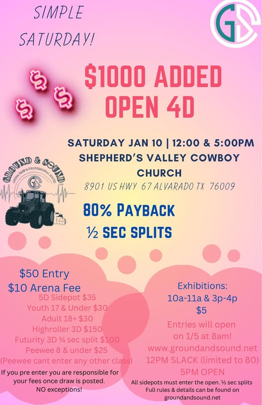 Flyer 1 for Ground & Sound Simple Saturdays