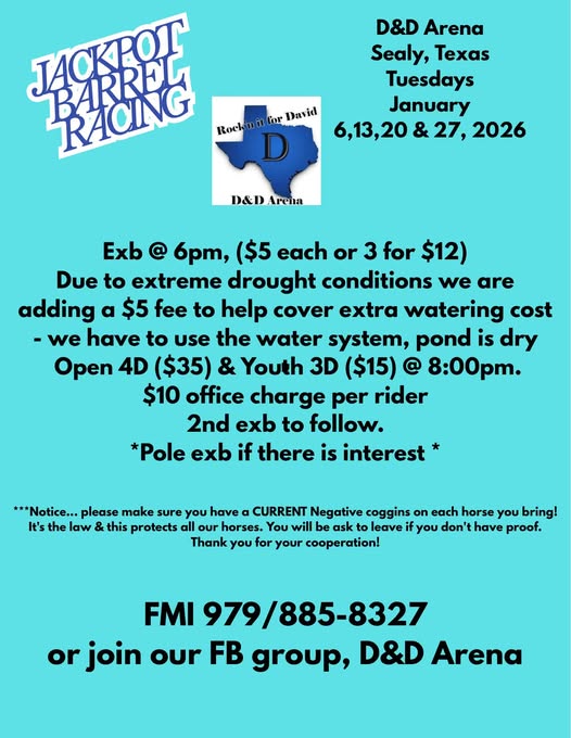 Flyer 1 for Jackpot Barrel Racing