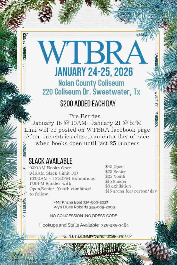 Flyer 1 for WTBRA