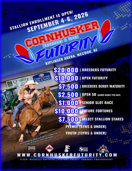 Flyer 1 for Cornhusker Breeders & Open Futurity