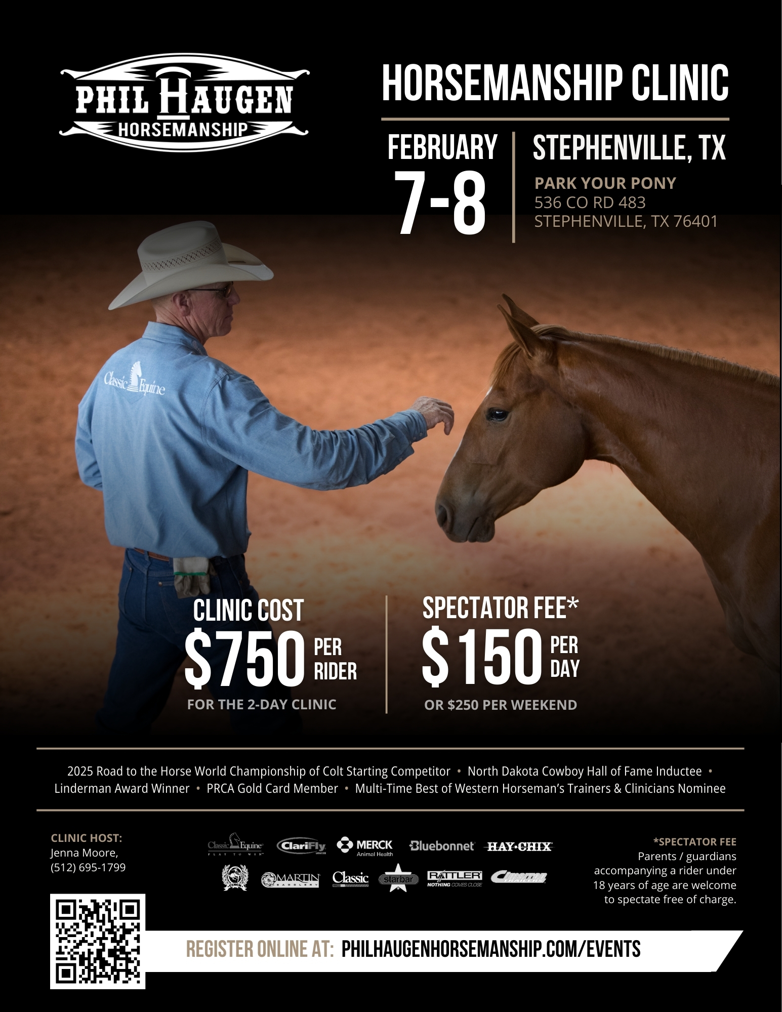 Flyer 1 for Phil Haugen Advanced Horsemanship Clinic