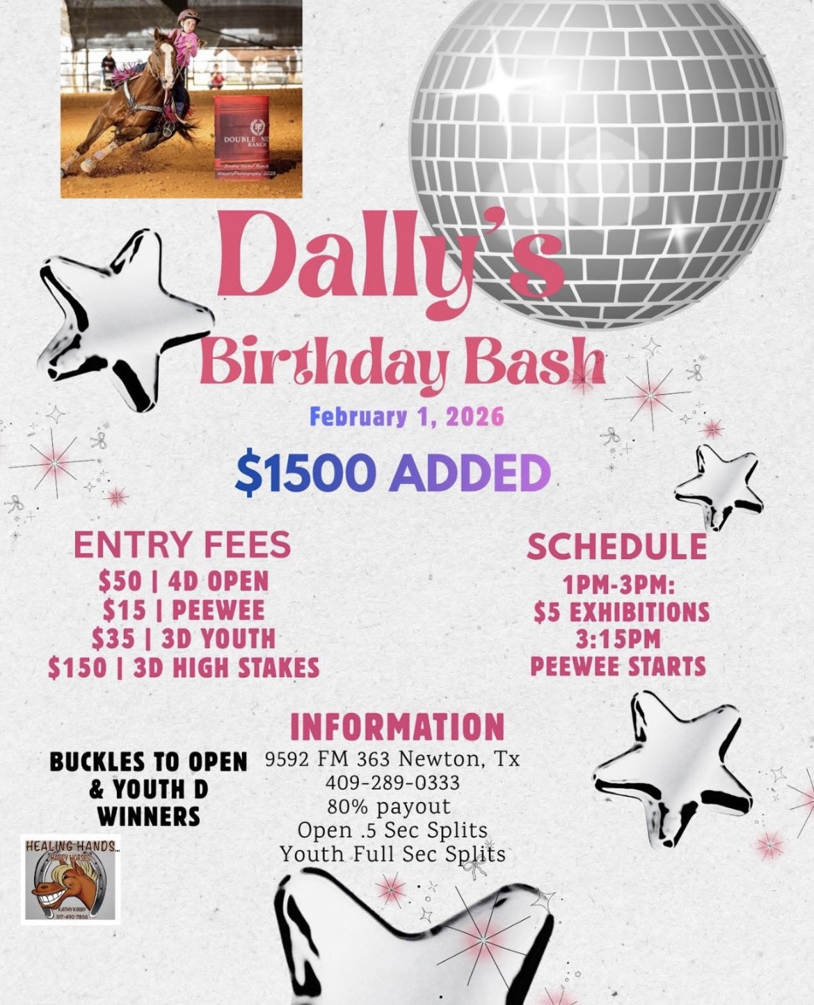 Flyer 1 for Dally’s Birthday Bash 