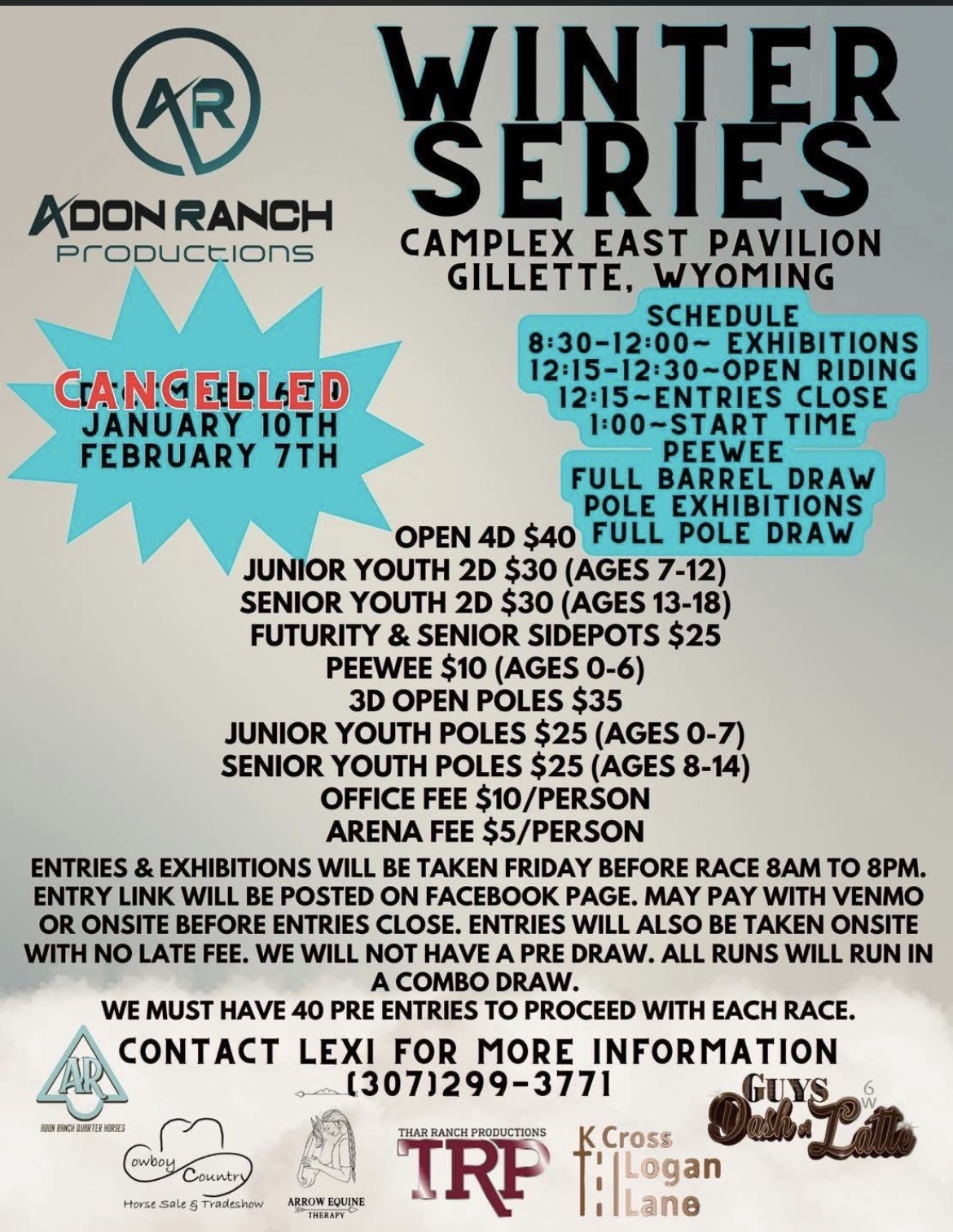 Flyer 1 for Winter Series 
