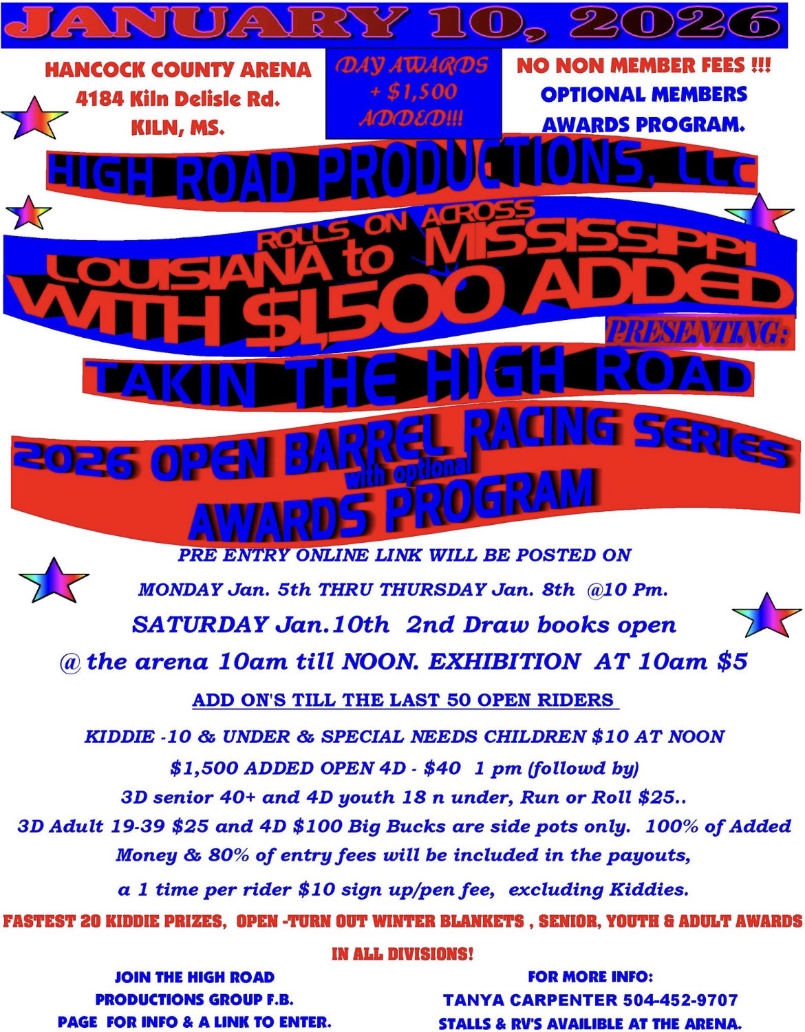 Flyer 1 for High Road Productions 