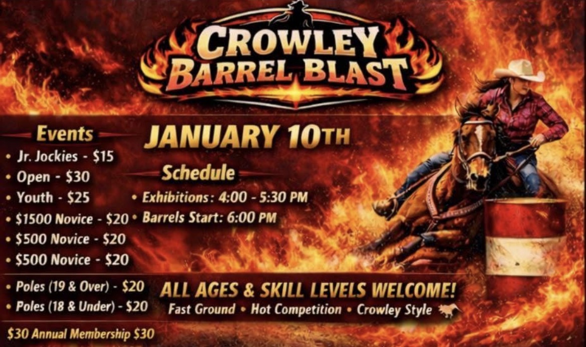 Flyer 1 for Crowley Barrel Blast 