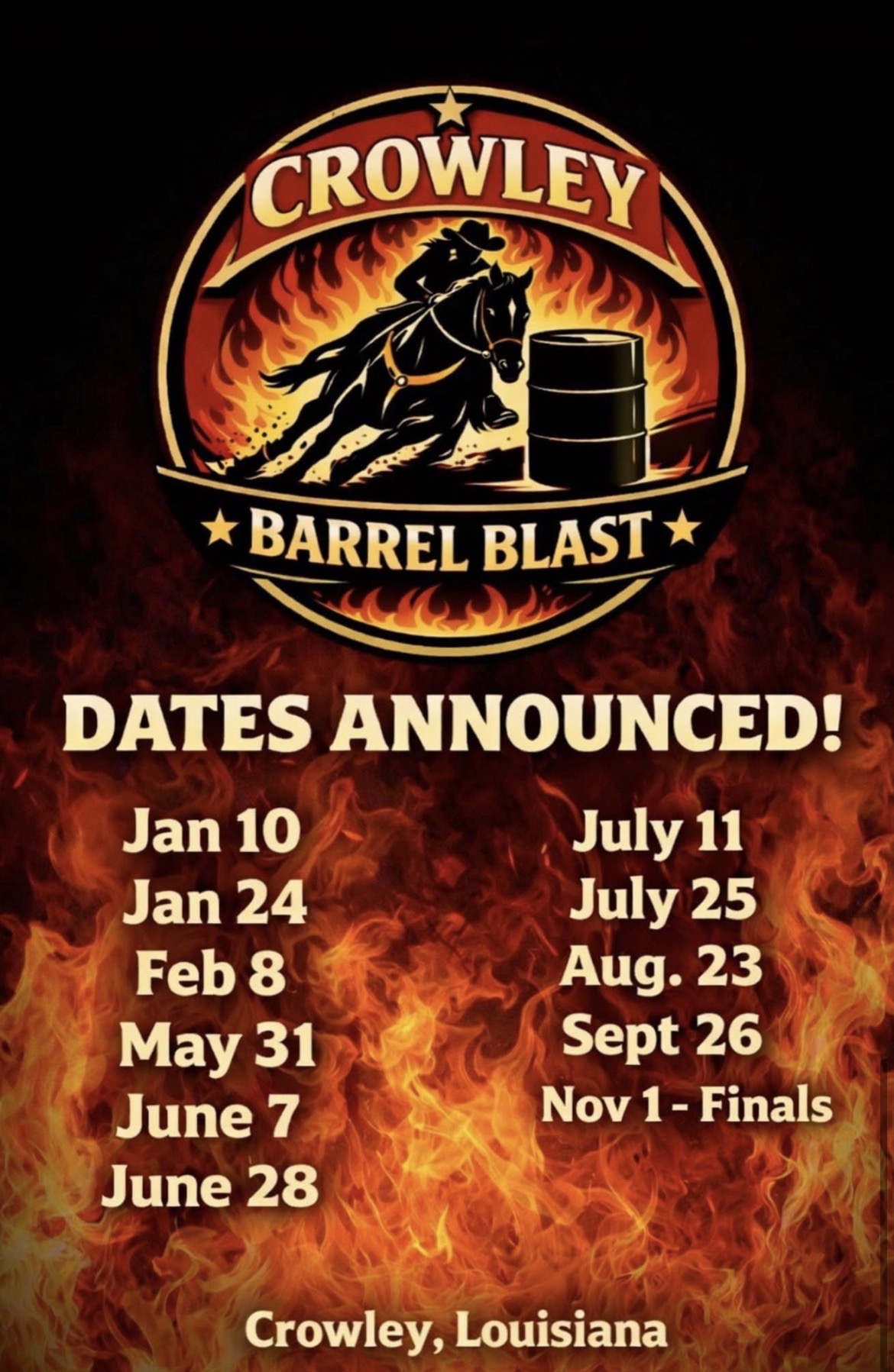 Flyer 1 for Crowley Barrel Blast 