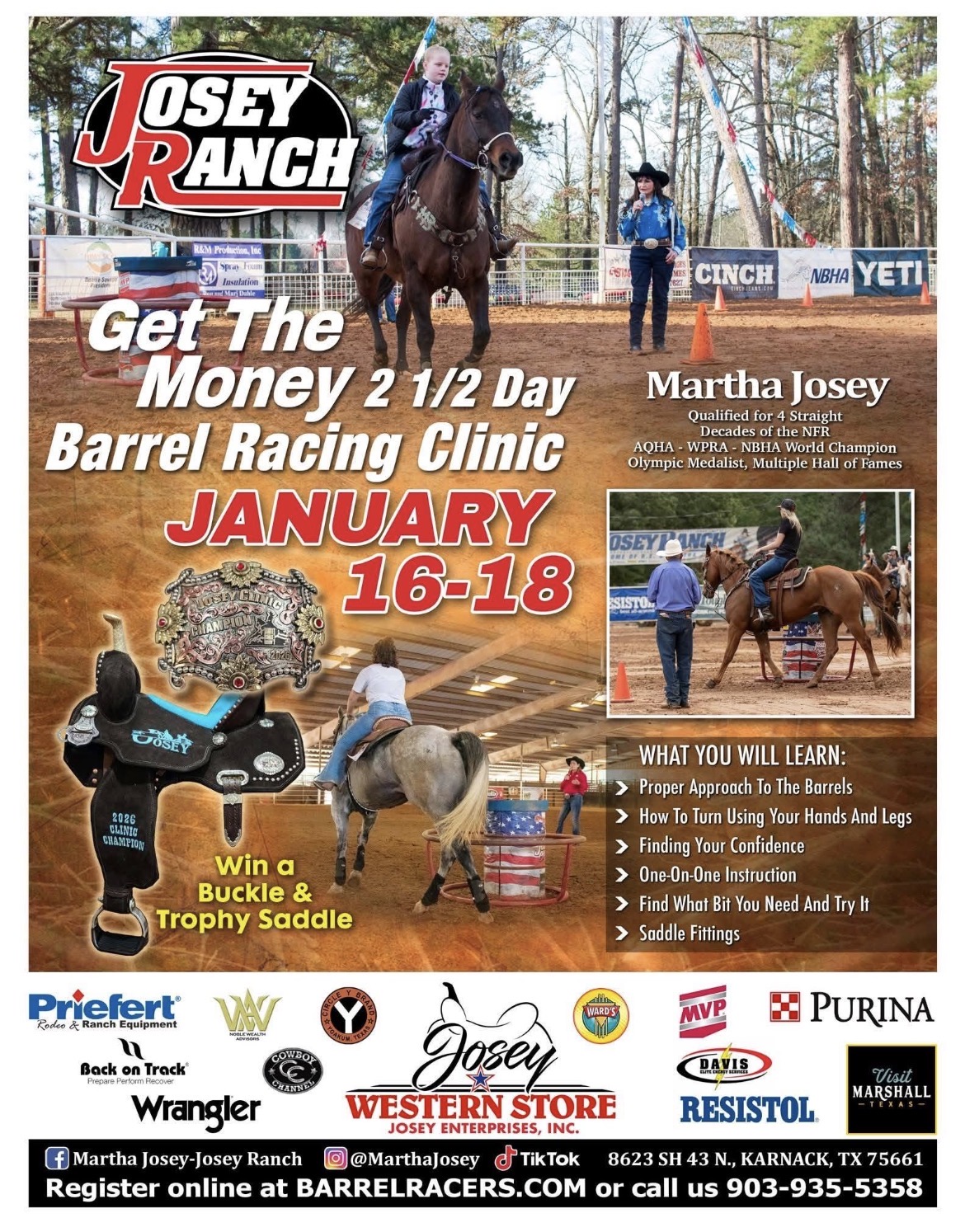 Flyer 1 for Josey Ranch Clinic 