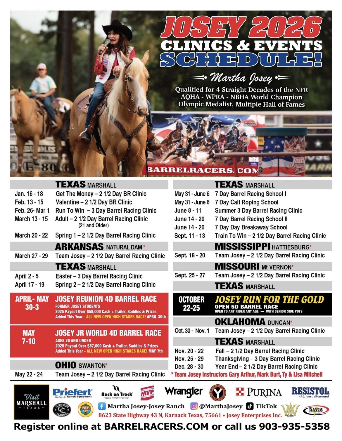 Flyer 1 for Josey Ranch Jr World 