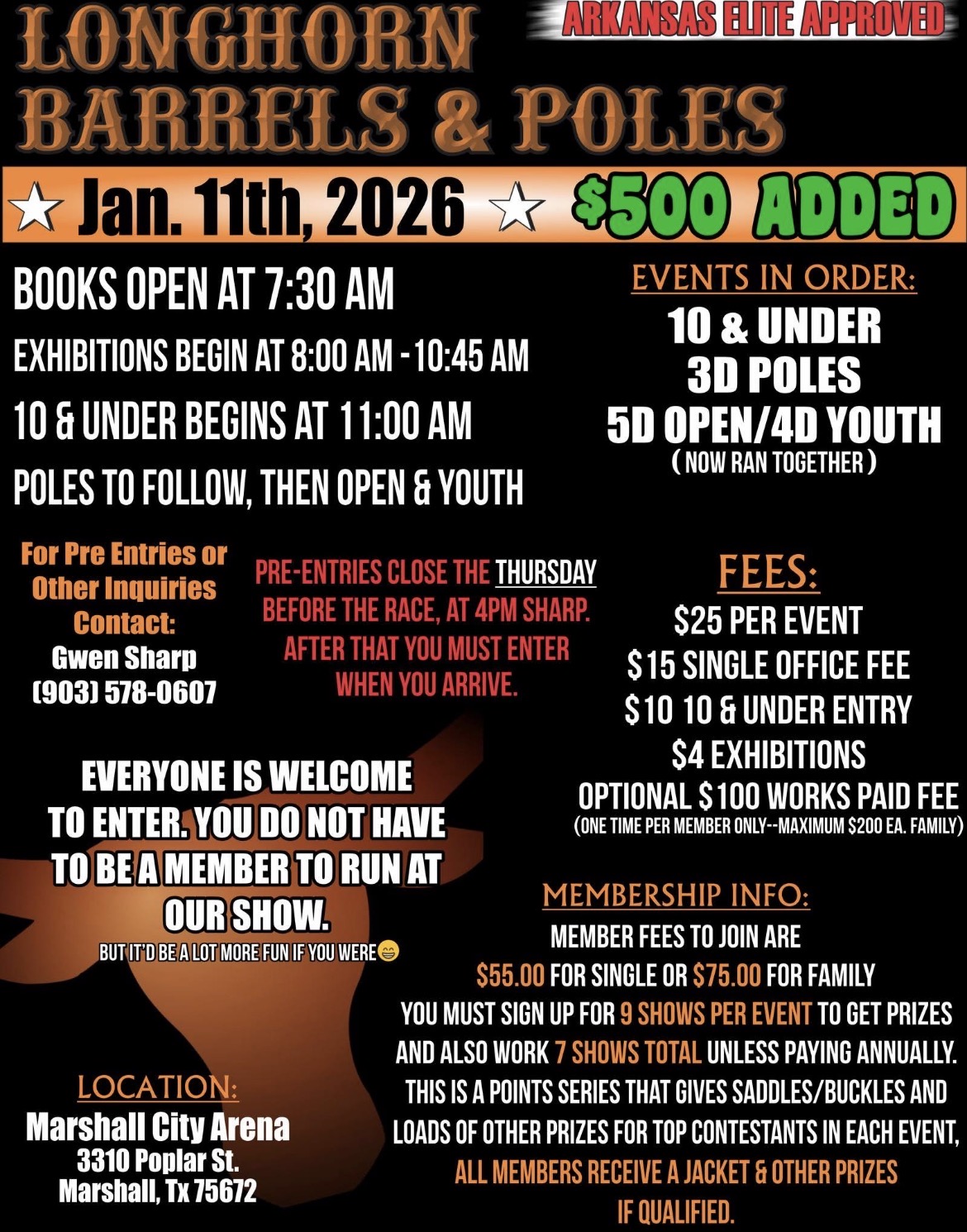 Flyer 1 for Longhorn Barrels and Poles 