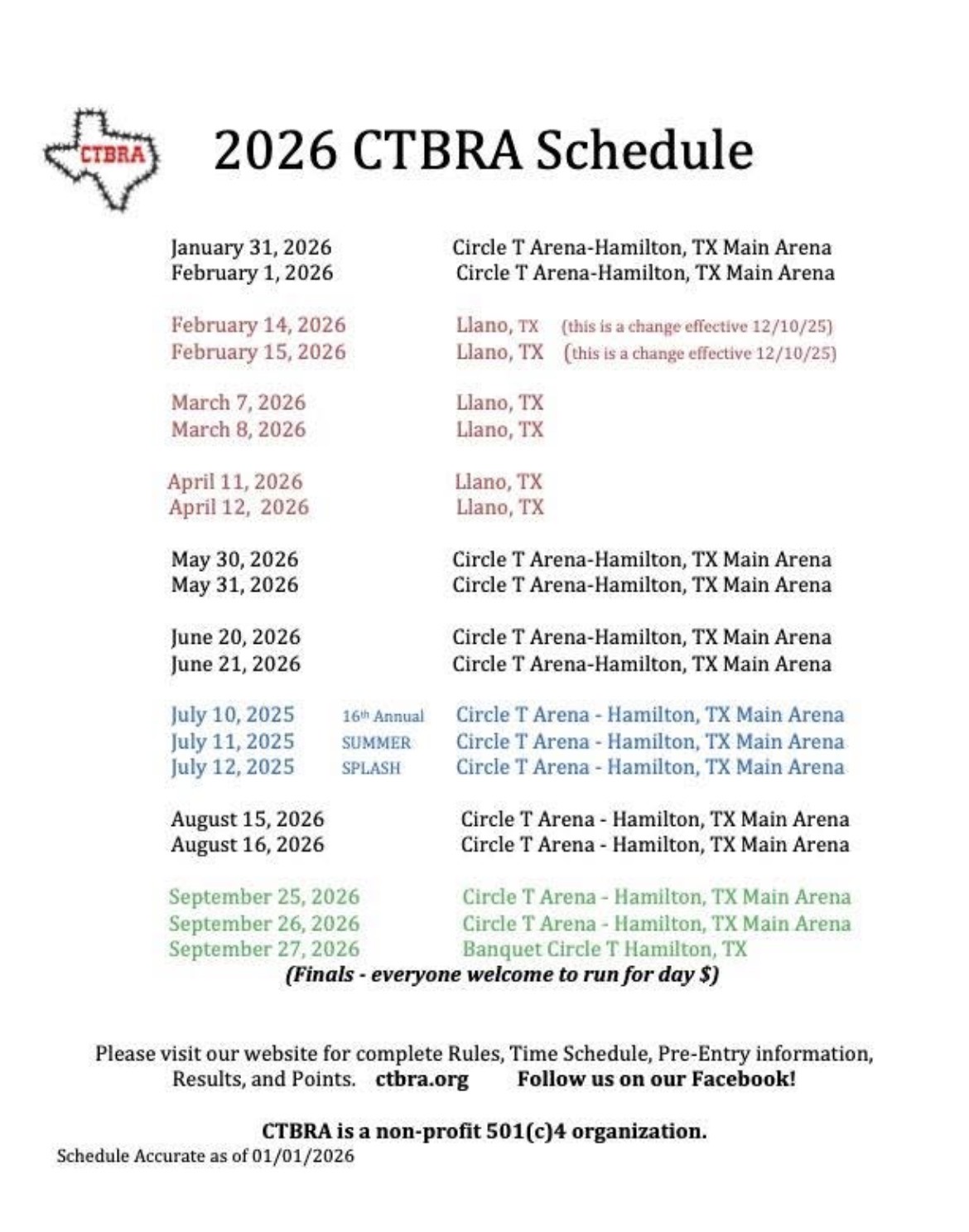 Flyer 1 for CTBRA 