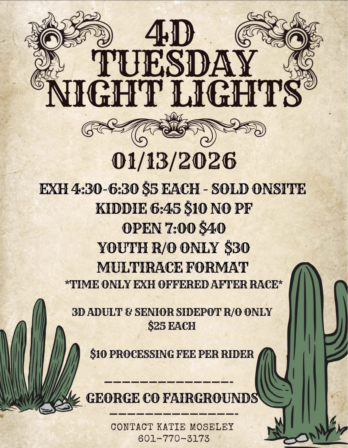 Flyer 1 for 4D Tuesday Night Lights 