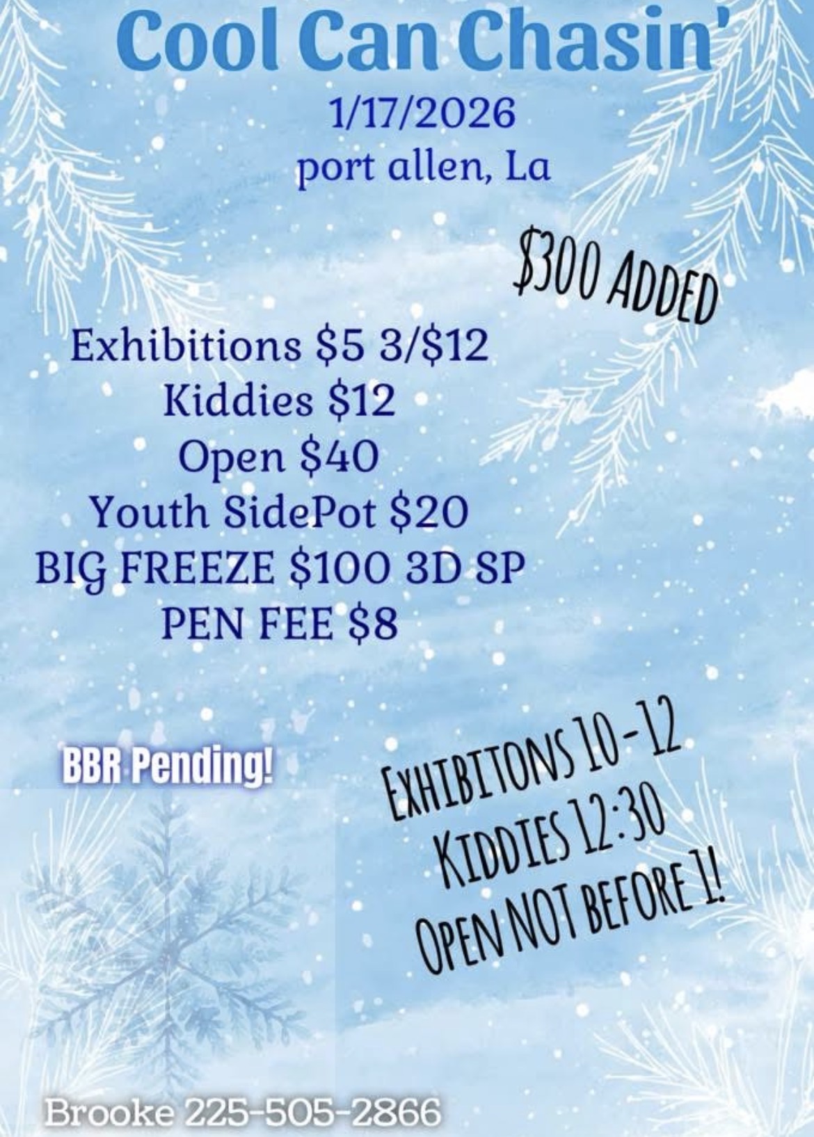 Flyer 1 for Cool Can Chasin 