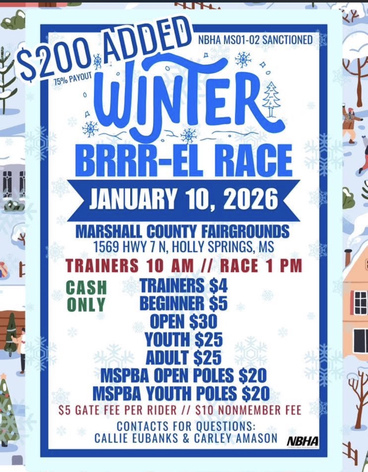 Flyer 1 for Winter Brrr-el Race 