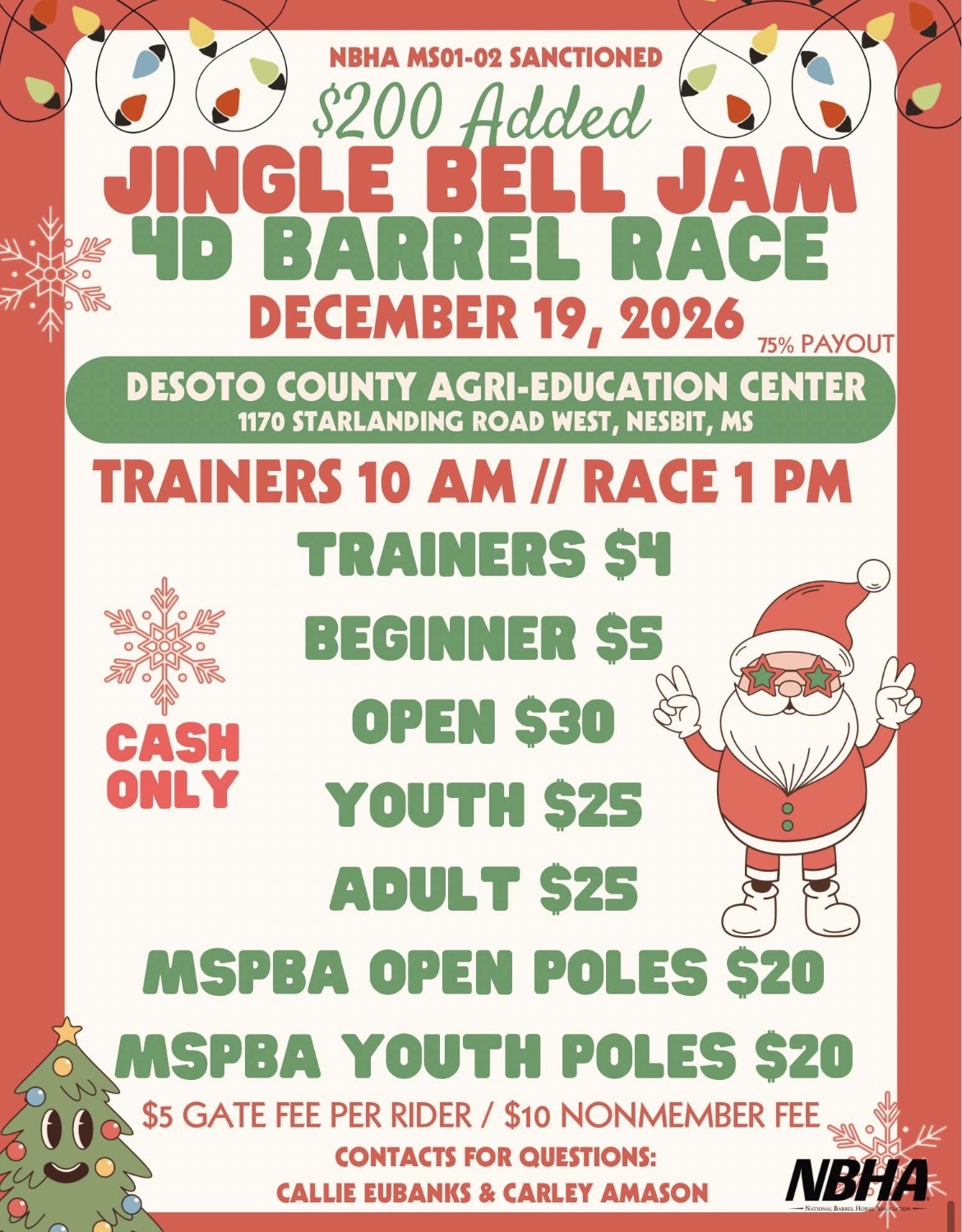 Flyer 1 for NBHA MS 01-02 Jingle Bell Jam