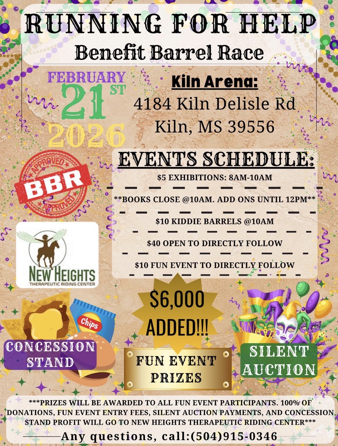 Flyer 1 for Running For Help Benefit Race 