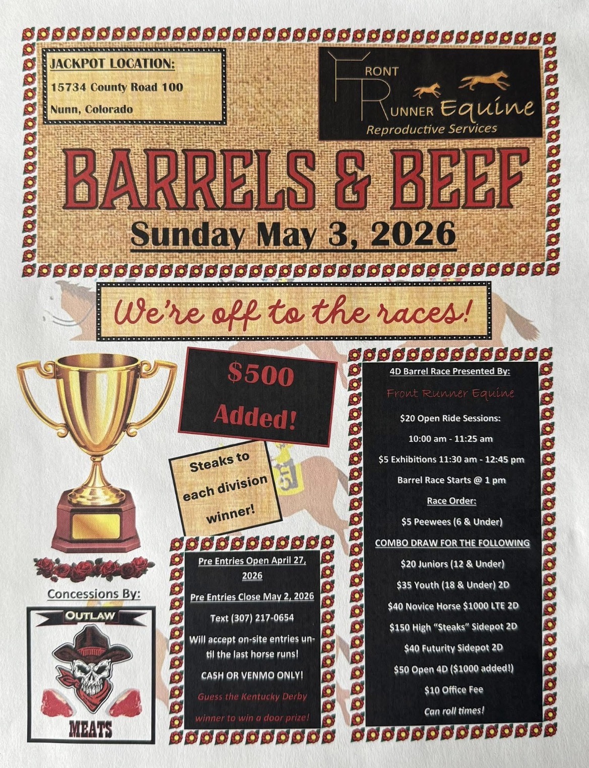 Flyer 1 for Barrels & Beef 