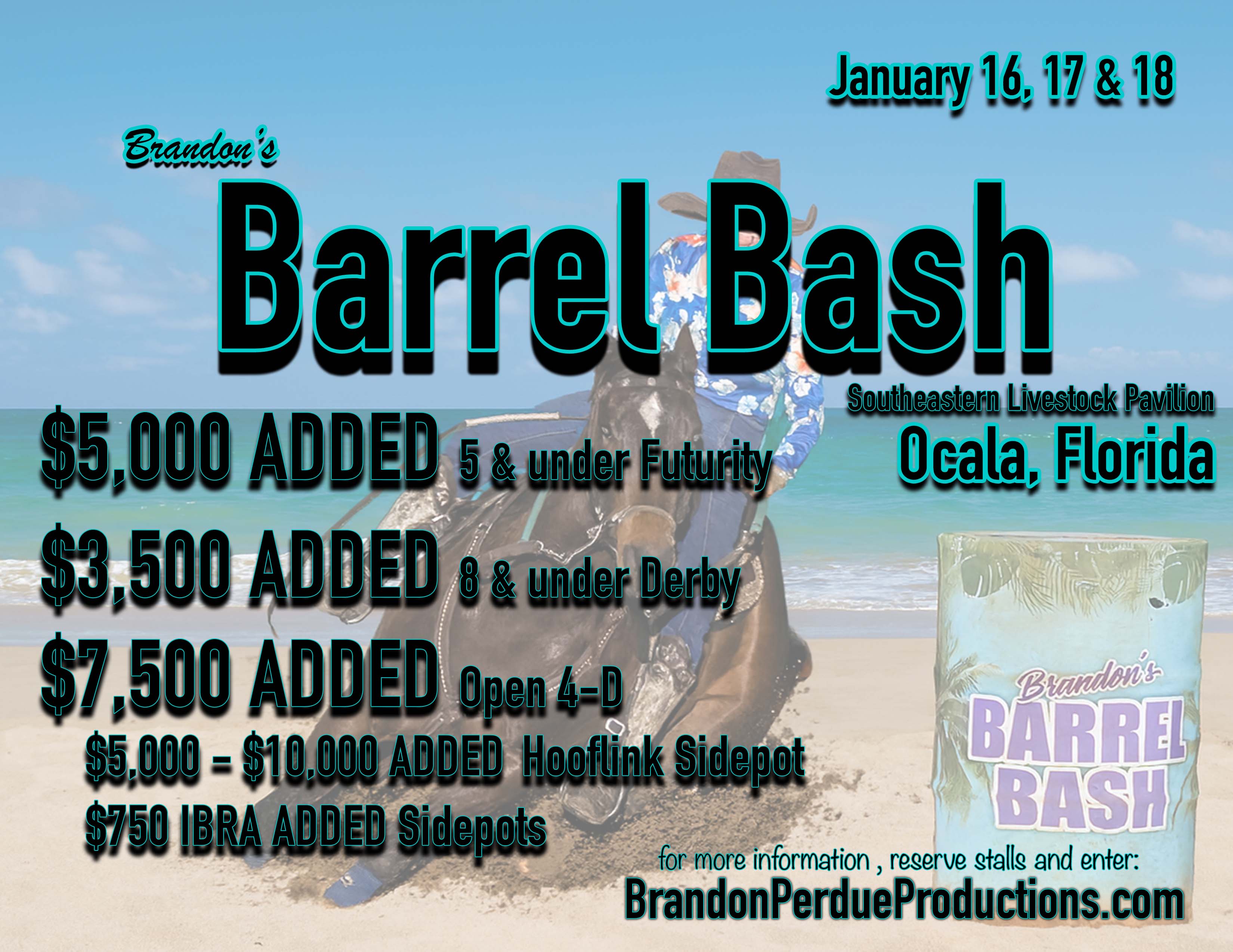 Flyer 1 for Brandon's Barrel Bash Ocala