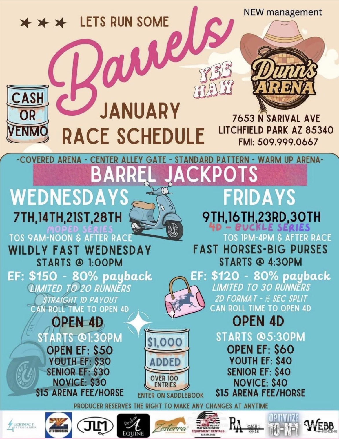 Flyer 1 for Let’s Run Some Barrels 