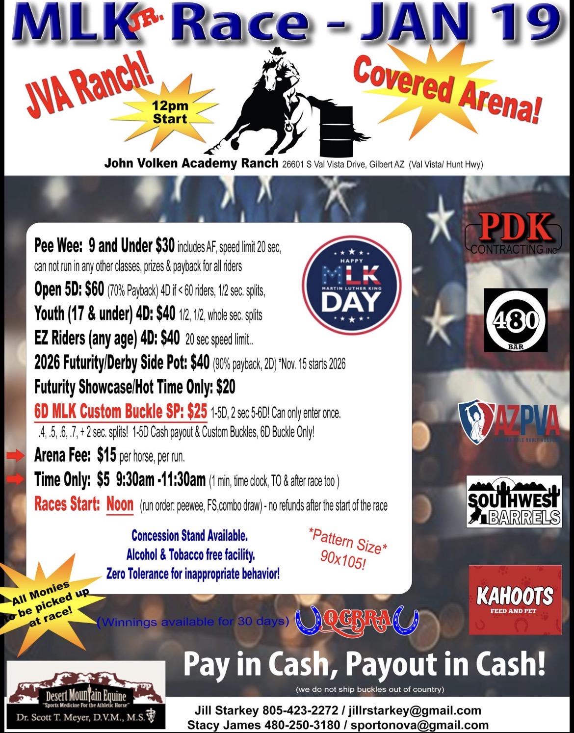 Flyer 1 for MLK jr Race JVA Ranch 