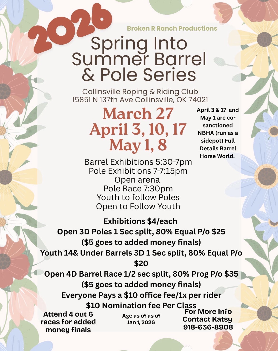 Flyer 1 for Spring into Summer Barrel&Pole Series 