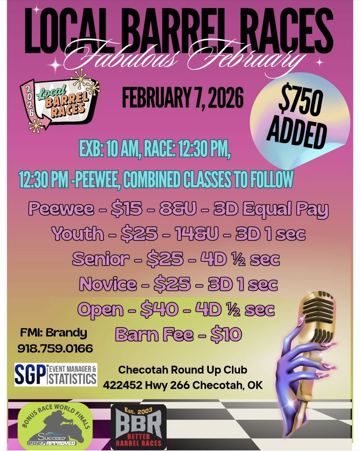 Flyer 1 for Local Barrel Races 