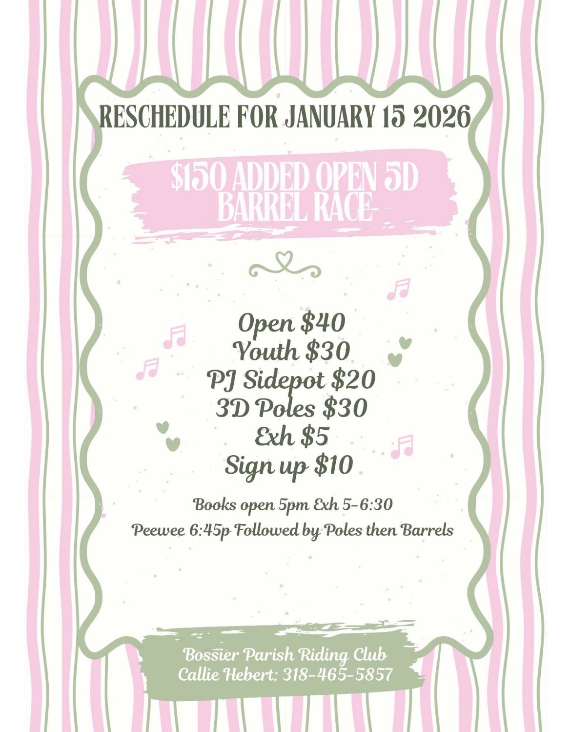 Flyer 1 for Open 5D Barrel Race 