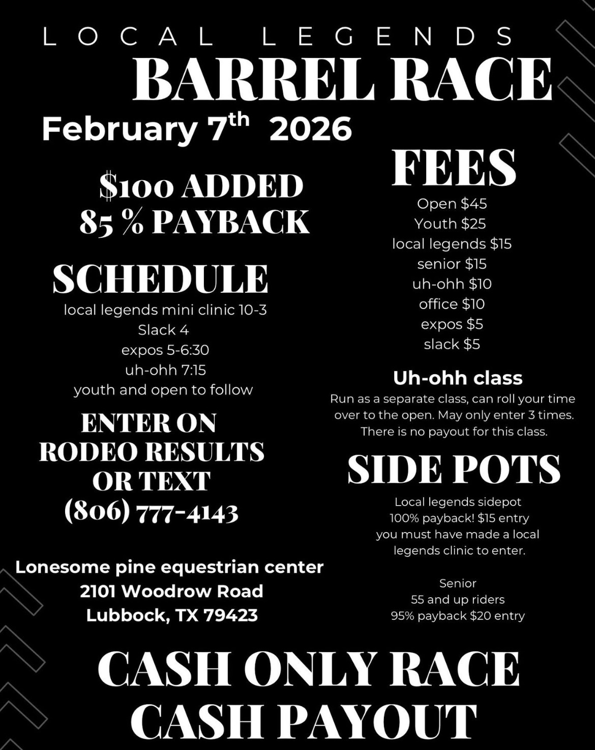 Flyer 1 for Local Legends Barrel Race 