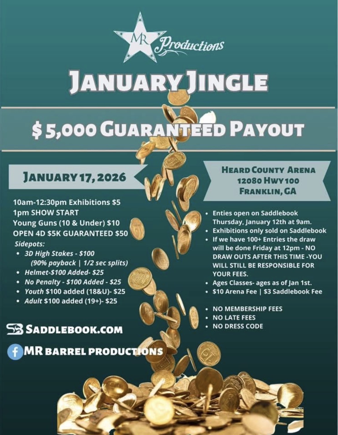 Flyer 1 for MR Productions January Jingle 