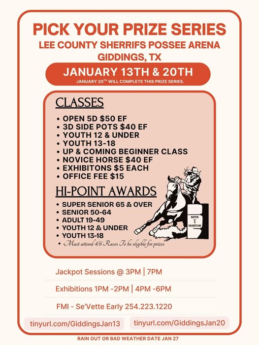 Flyer 1 for Pick Your Prize Series