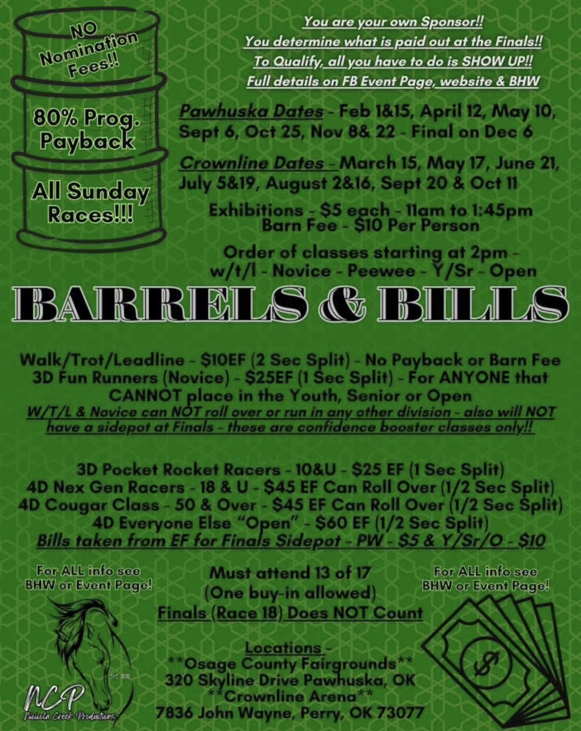 Flyer 1 for Barrels & Bills 