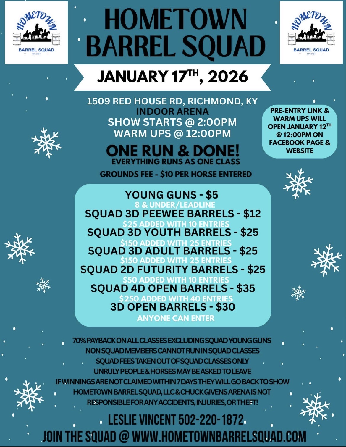 Flyer 1 for Hometown Barrel Squad