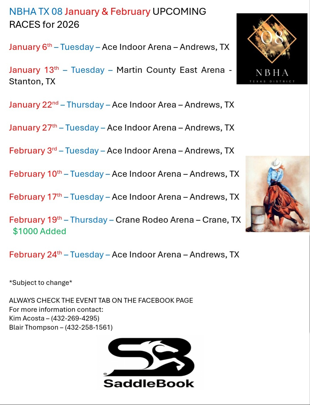 Flyer 1 for NBHA TX 08 