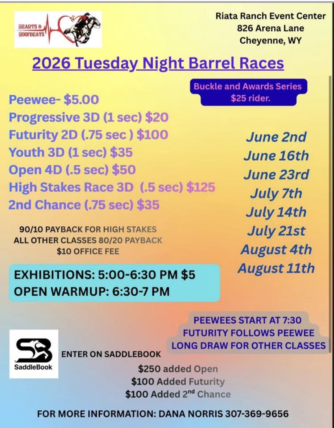 Flyer 1 for Hearts & Hoofbeats 