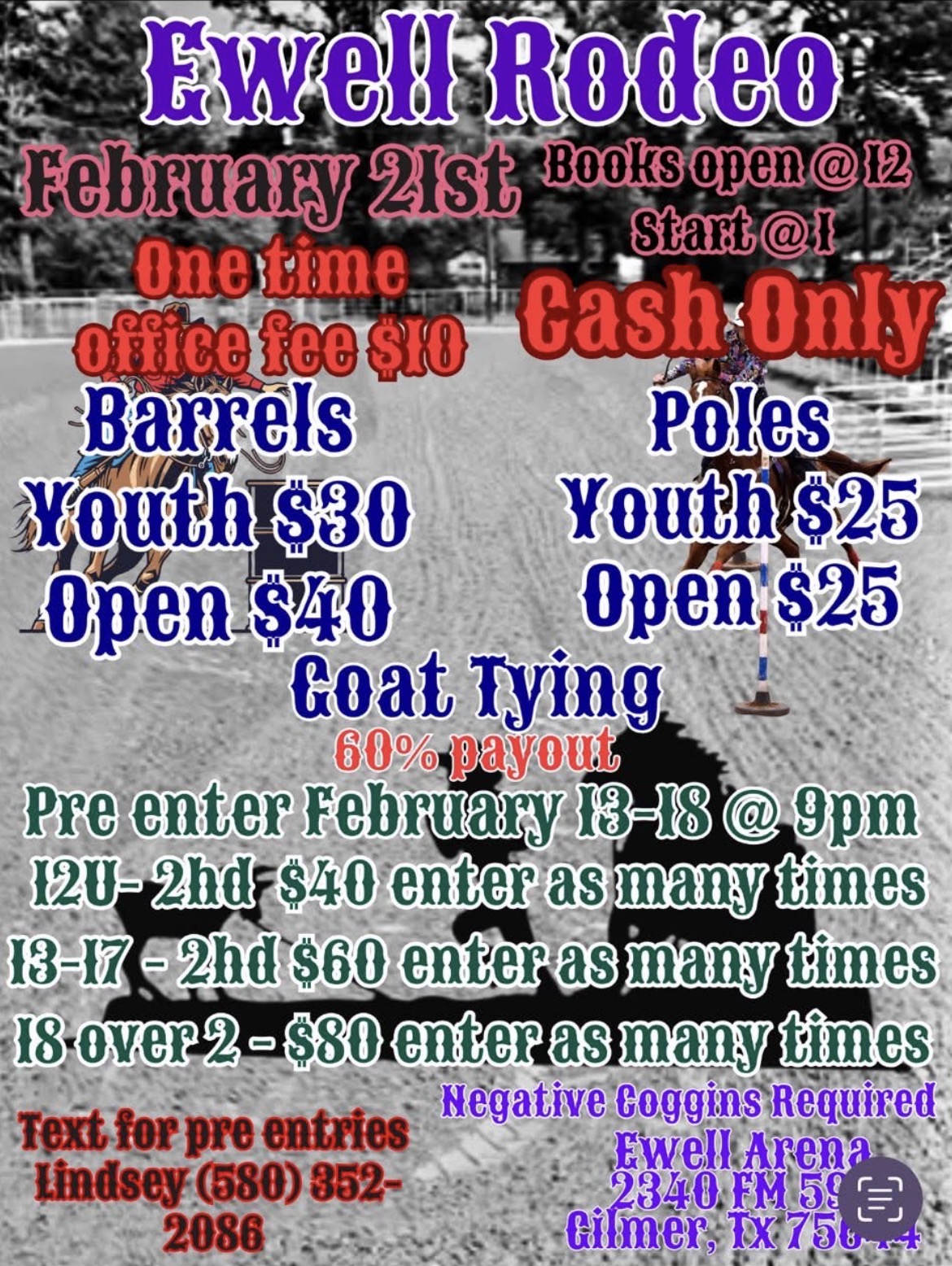 Flyer 1 for Ewell rodeo 