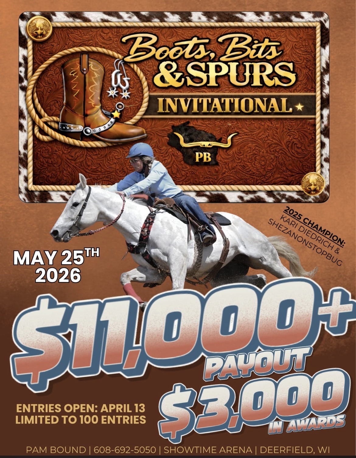 Flyer 1 for Boots,Bits, Spurs invitational