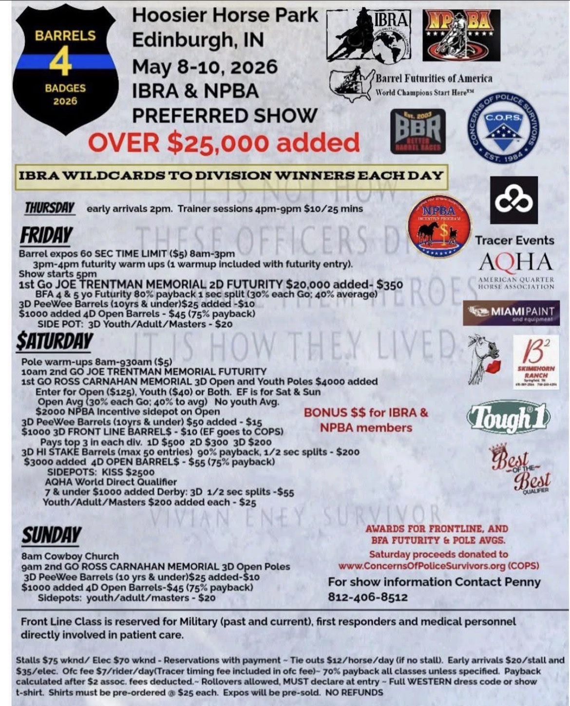 Flyer 1 for Barrels 4 Badges 