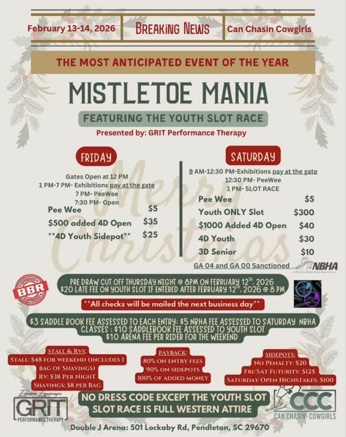 Flyer 1 for Mistletoe Mania 