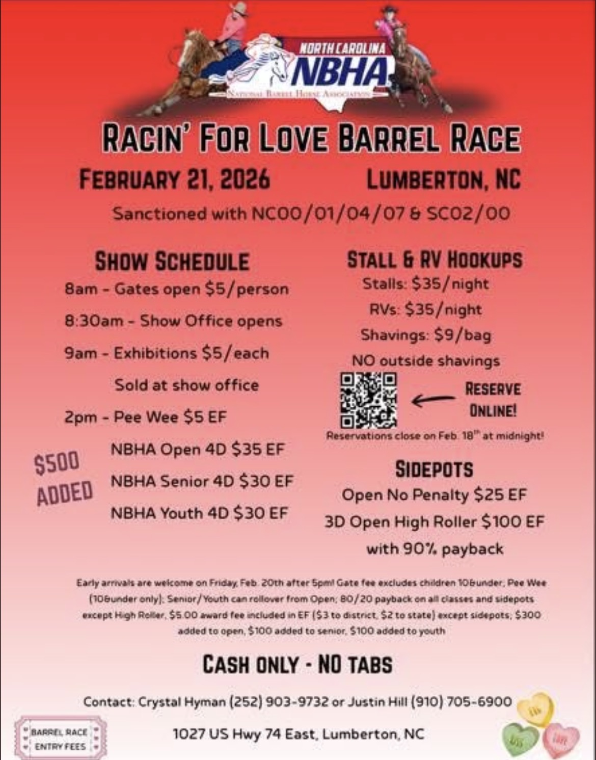 Flyer 1 for Racin for Love Barrel Race 